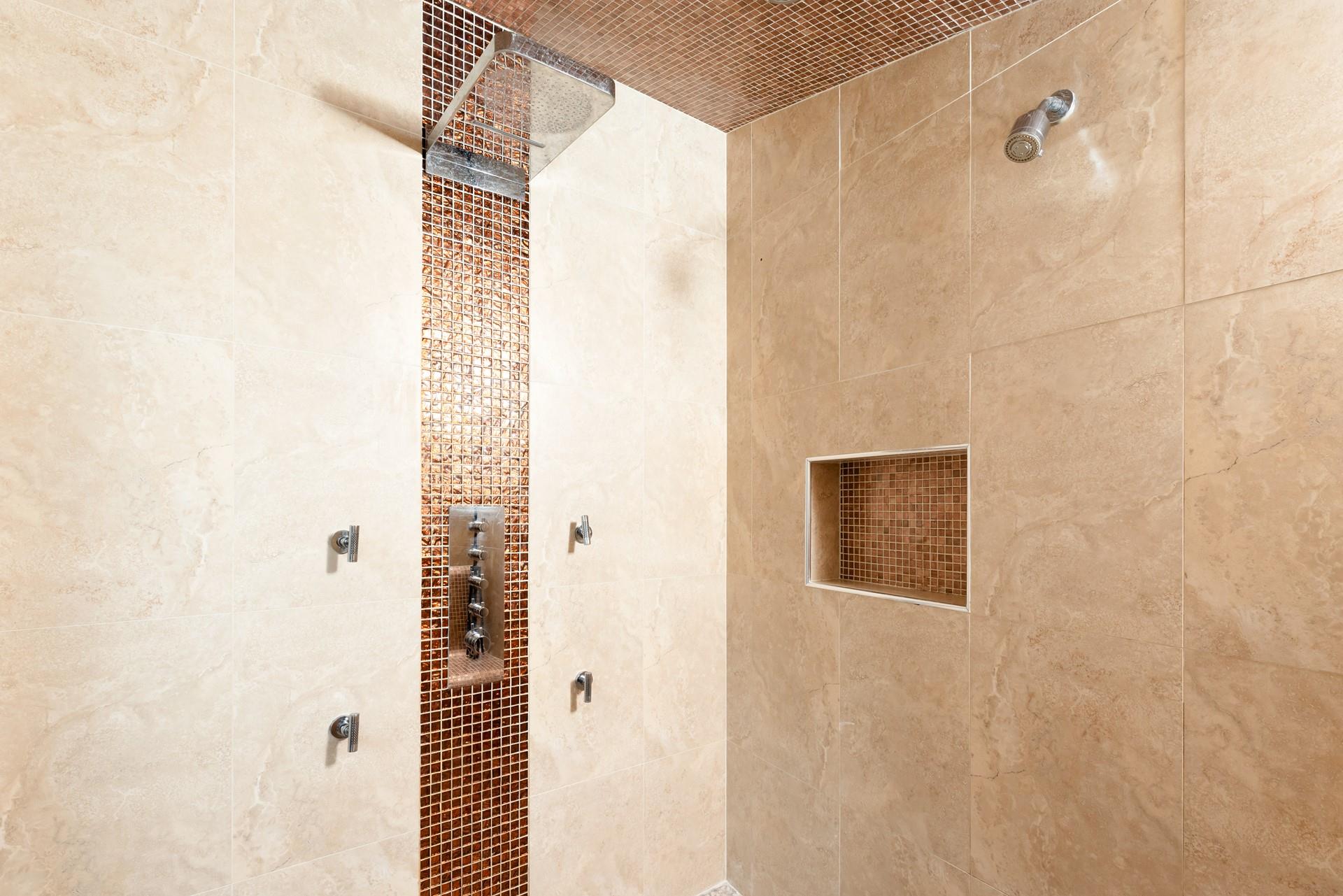 Step into the steam room and soothe tired legs after a day of exploring. 
