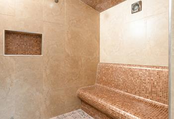 Indulge in a little everyday luxury with your own private steam room. 