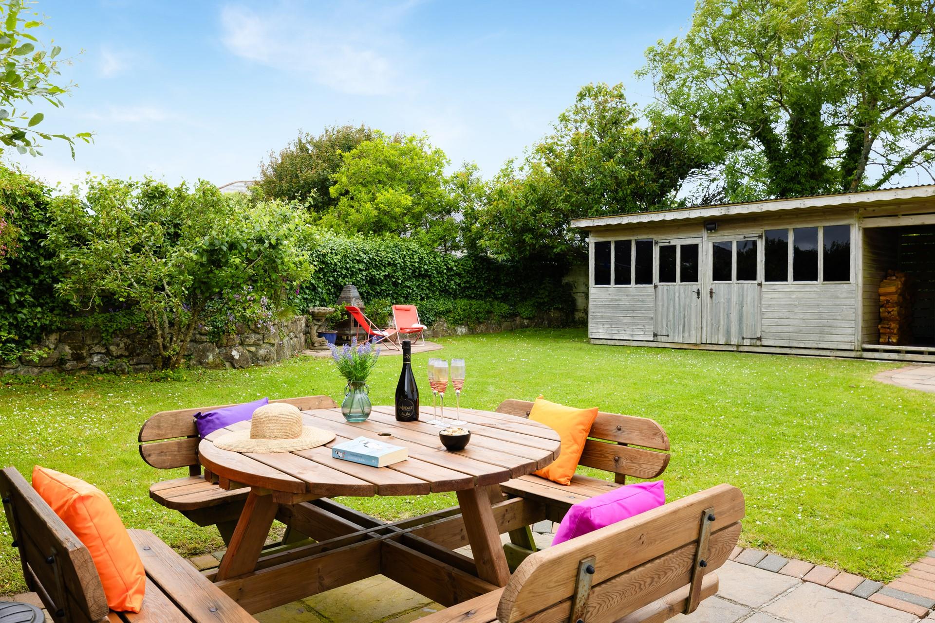 Pour a glass of fizz and soak up the sunshine. 