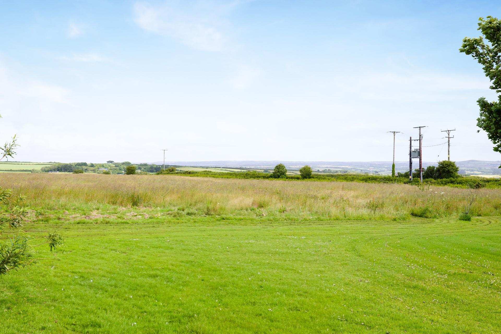 The large paddock is the perfect area for stretching your legs and enjoying uninterrupted views of the countryside. 