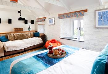 Enjoy slow mornings, soft linens, and your favourite film waiting at the touch of a button. 
