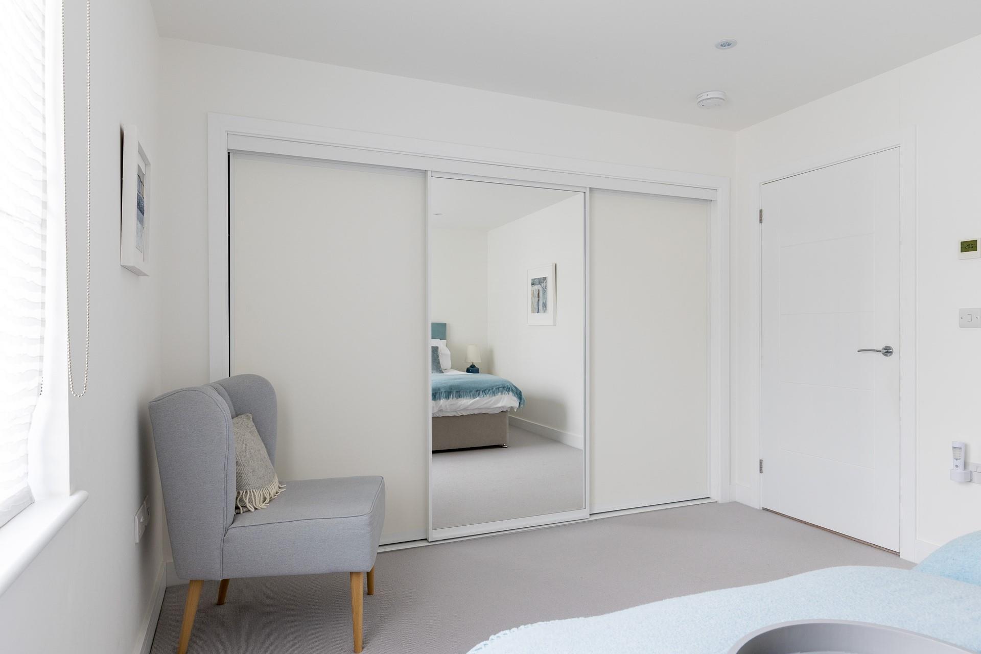 With ample storage, guests can unpack and unwind. 