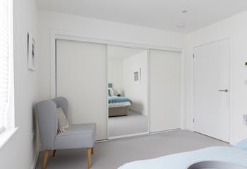 With ample storage, guests can unpack and unwind. 