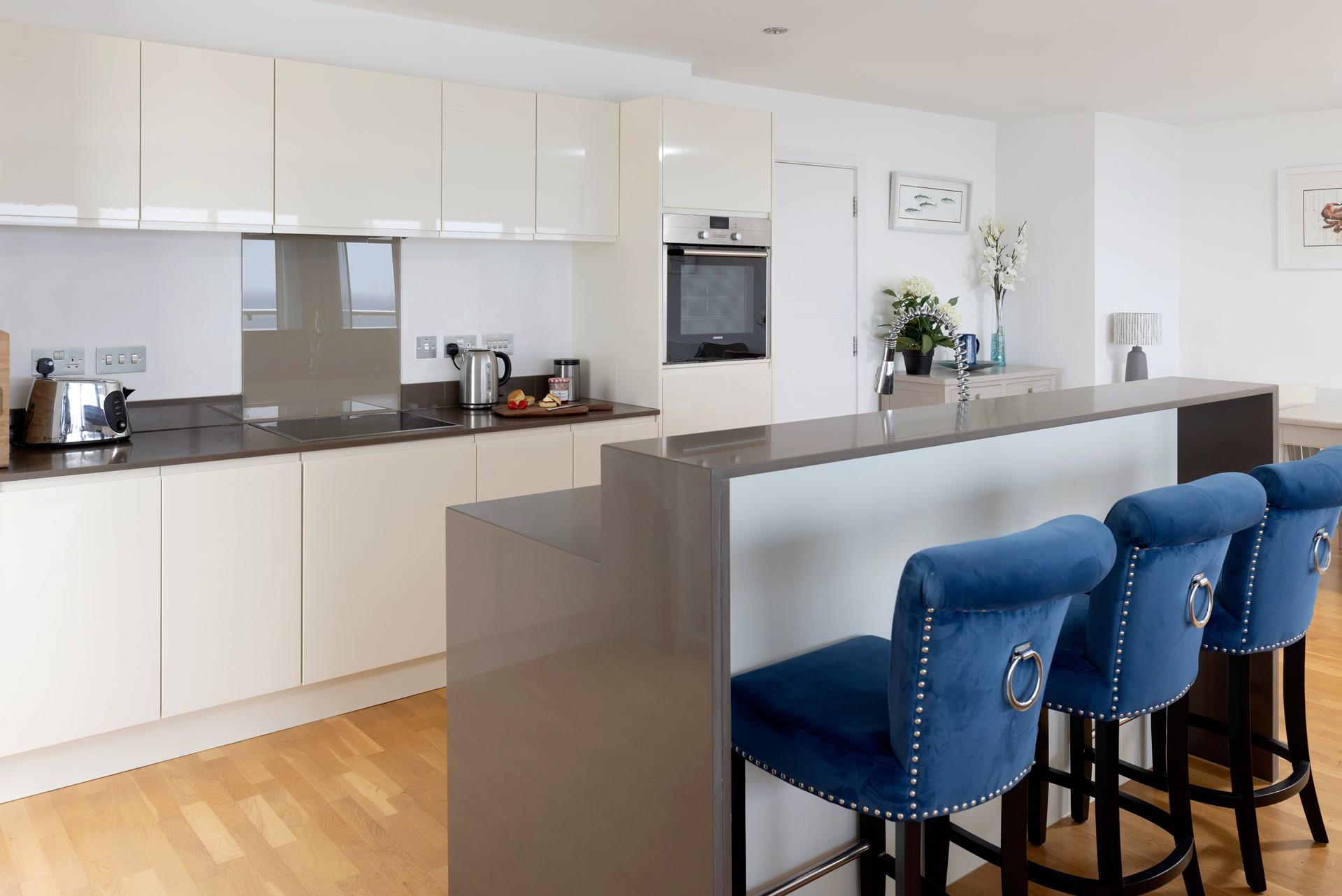 The chef of the family can cook up a storm in the spacious kitchen.