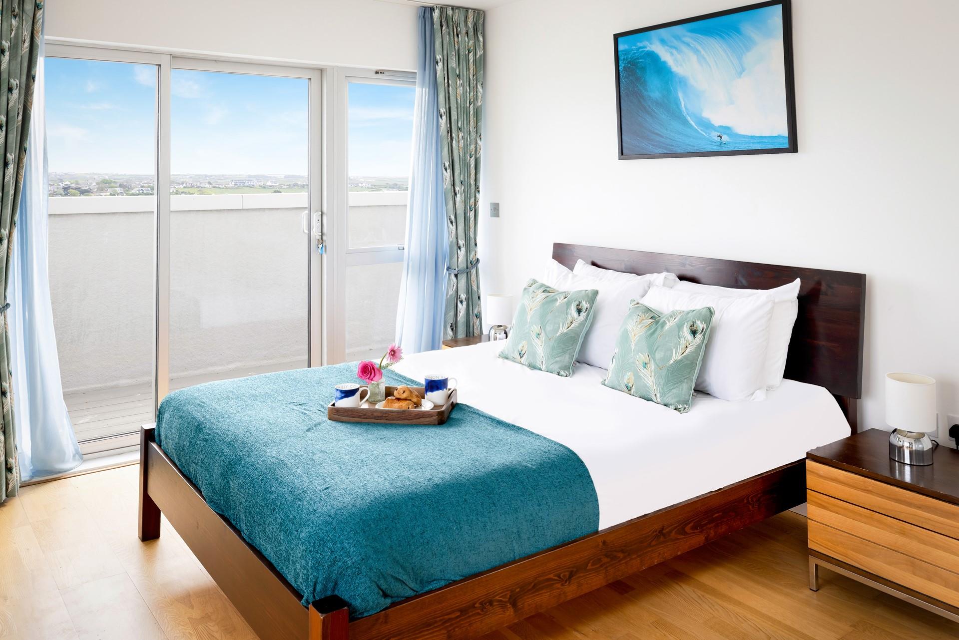 Balcony views overlook Newquay and beyond!