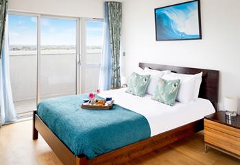 Balcony views overlook Newquay and beyond!