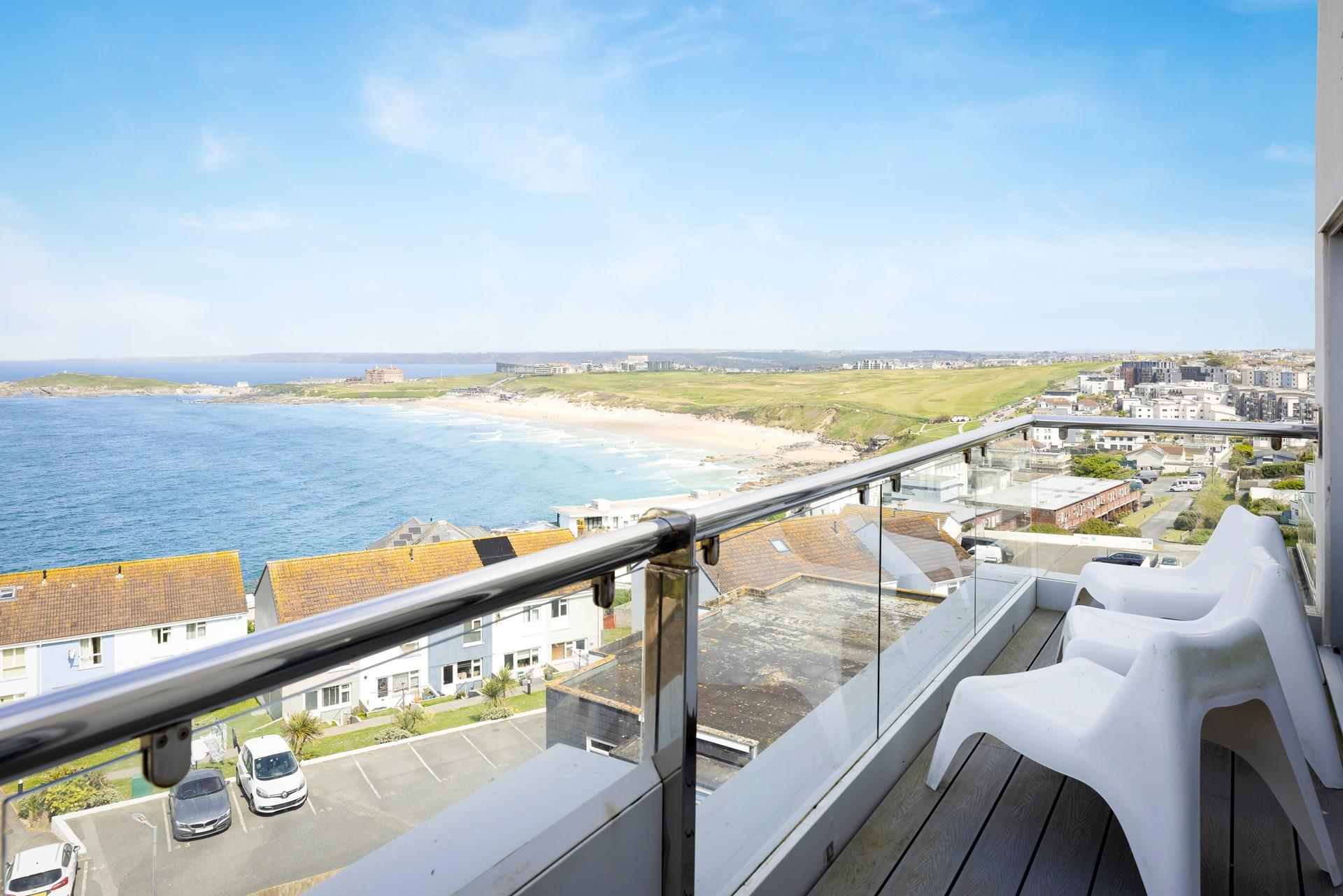 With views like this, you won't be able to tear yourself away from the balcony at The Penthouse. 