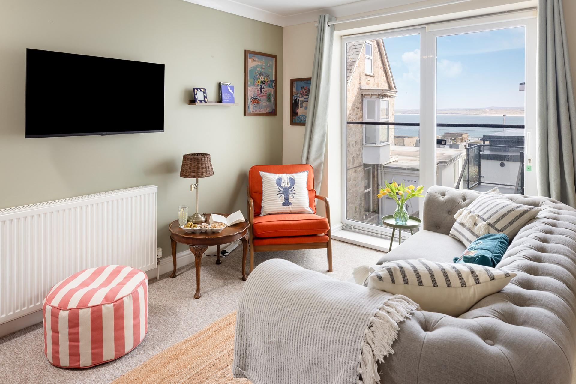 Watch the ocean as you unwind after a day of adventures. 