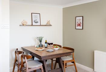 Pour a glass of wine and gather for a relaxed evening meal. 