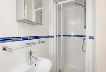 Step in and wash away the sand and salt. 