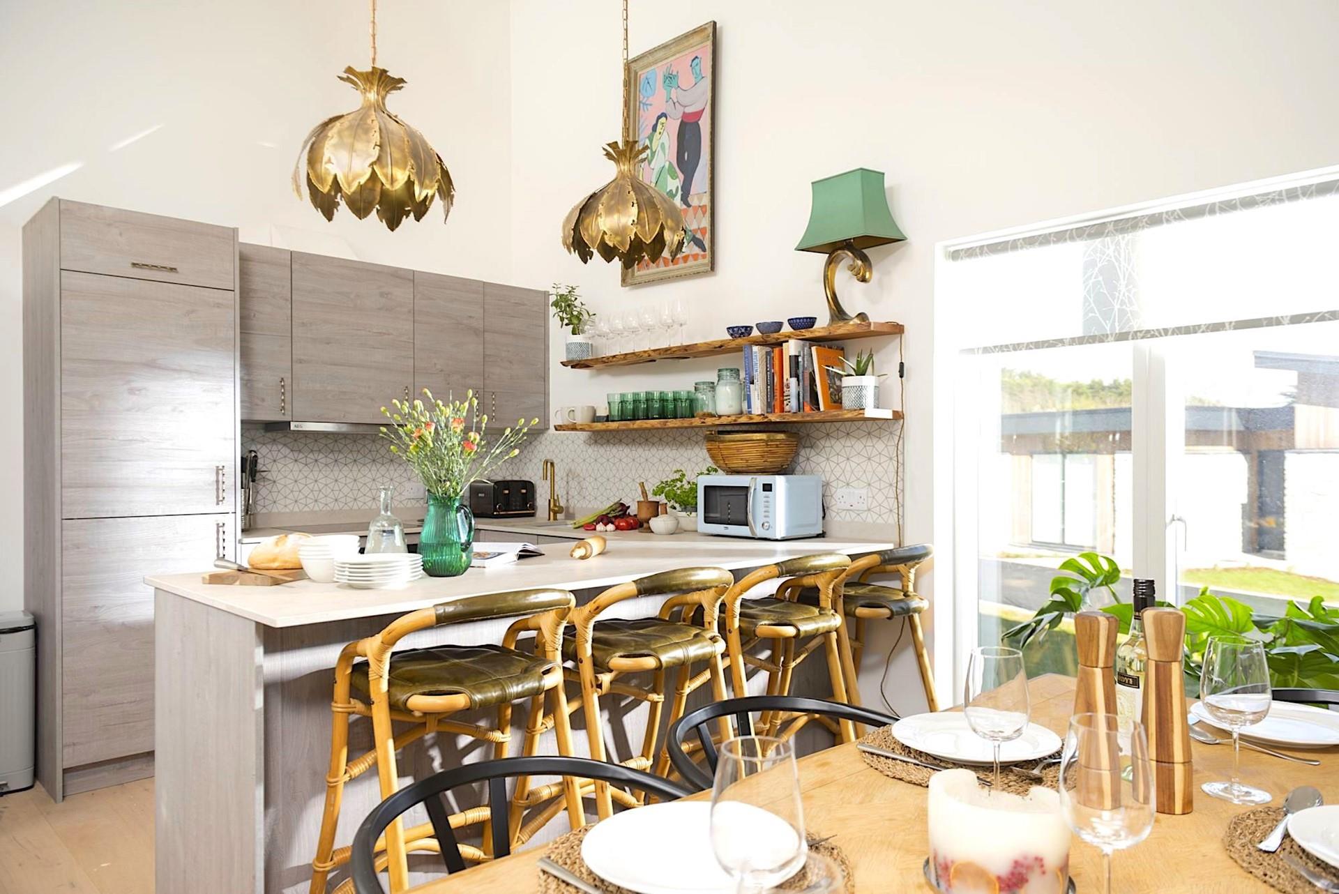 There's stylish open plan living with plenty of space for all the family.