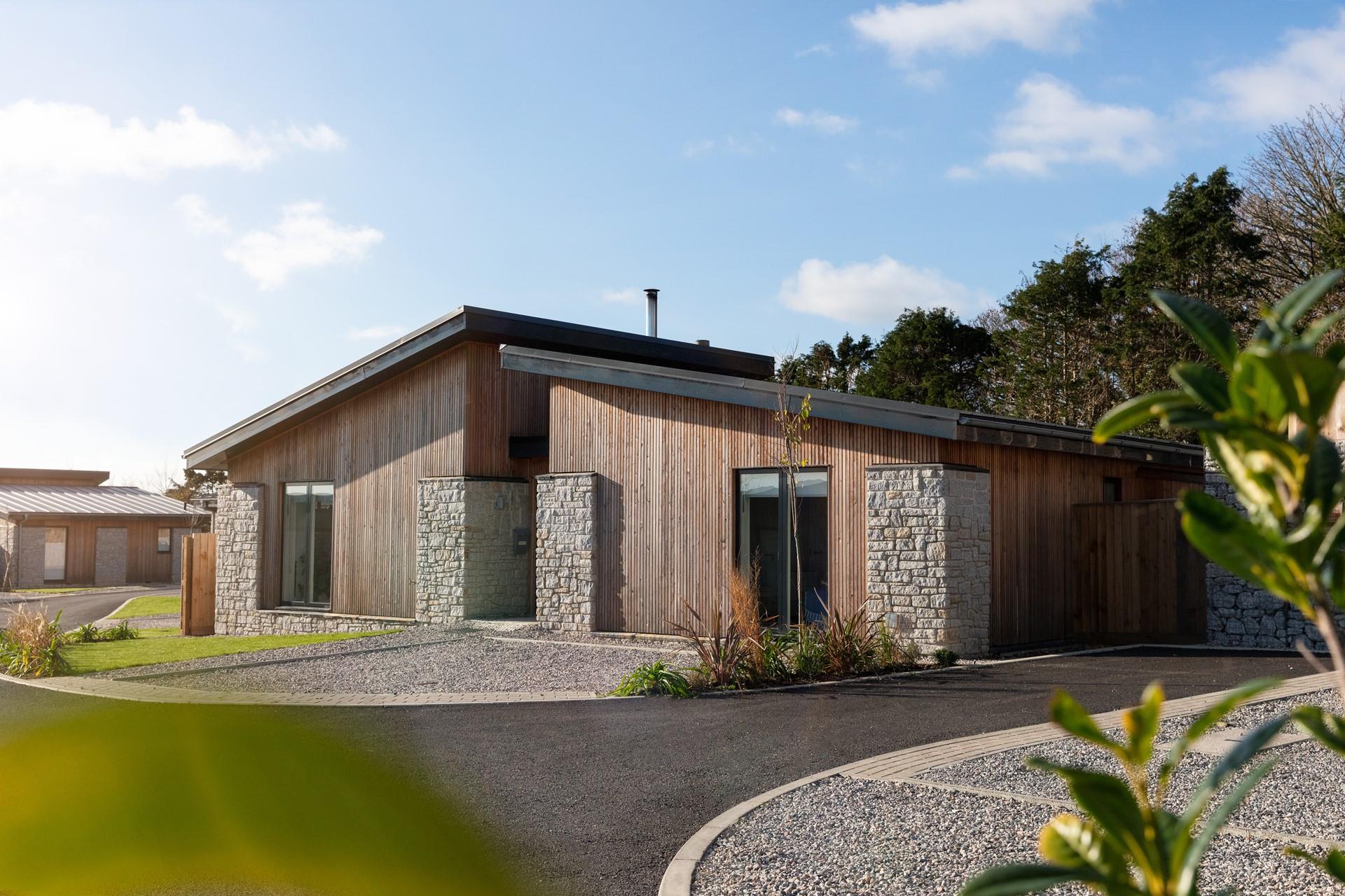 You'll find parking for two cars at the front of the property.