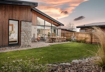 Relax together in the spacious garden on balmy summer evenings.