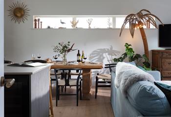  There's stylish open plan living with plenty of space for all the family.