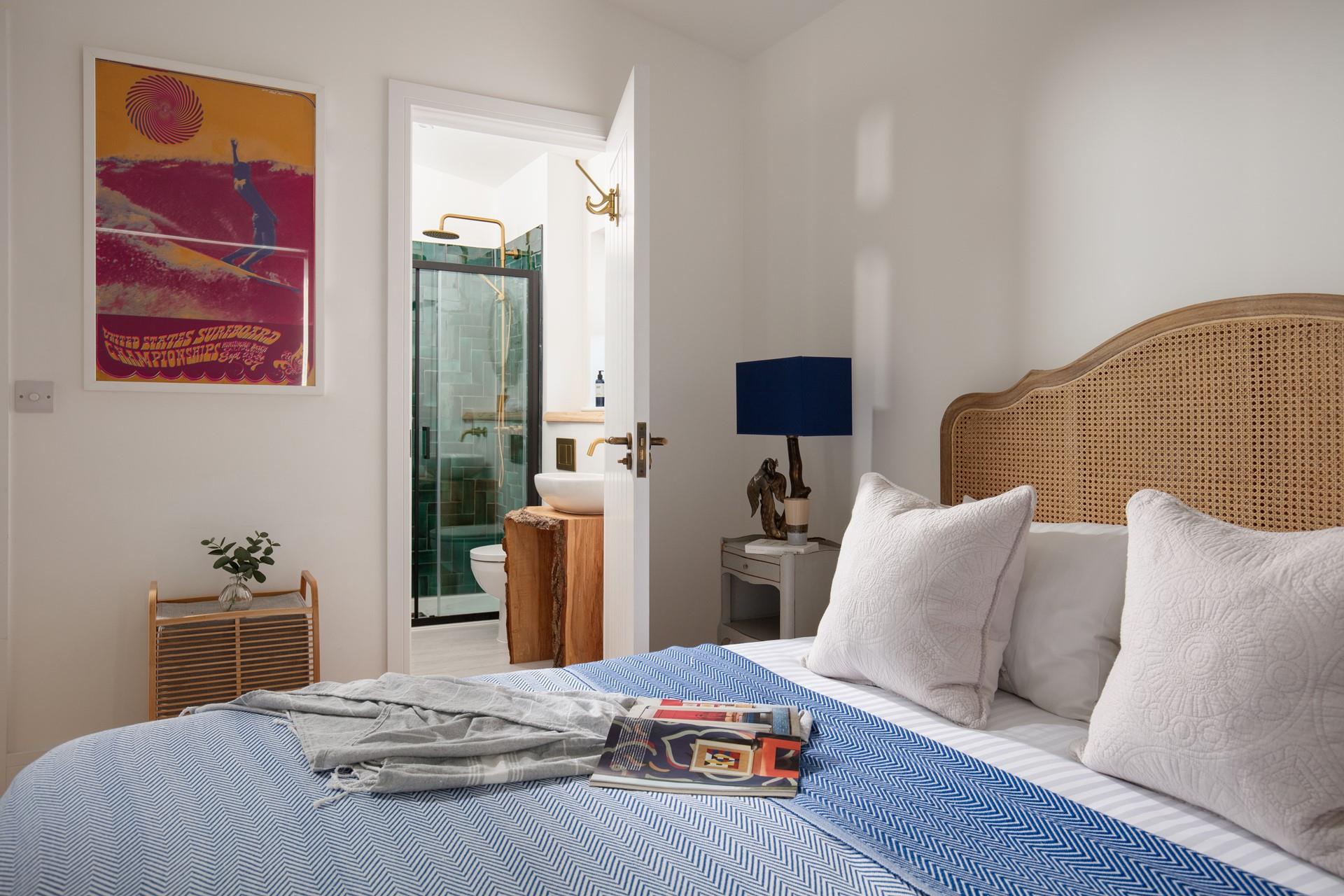 Bedroom 3 boasts a stylish en suite shower room.