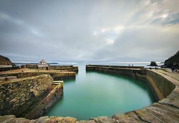 Gaze at the ocean on a stormy day. 
