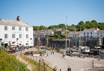 Enjoy exploring the historic Charlestown harbour.