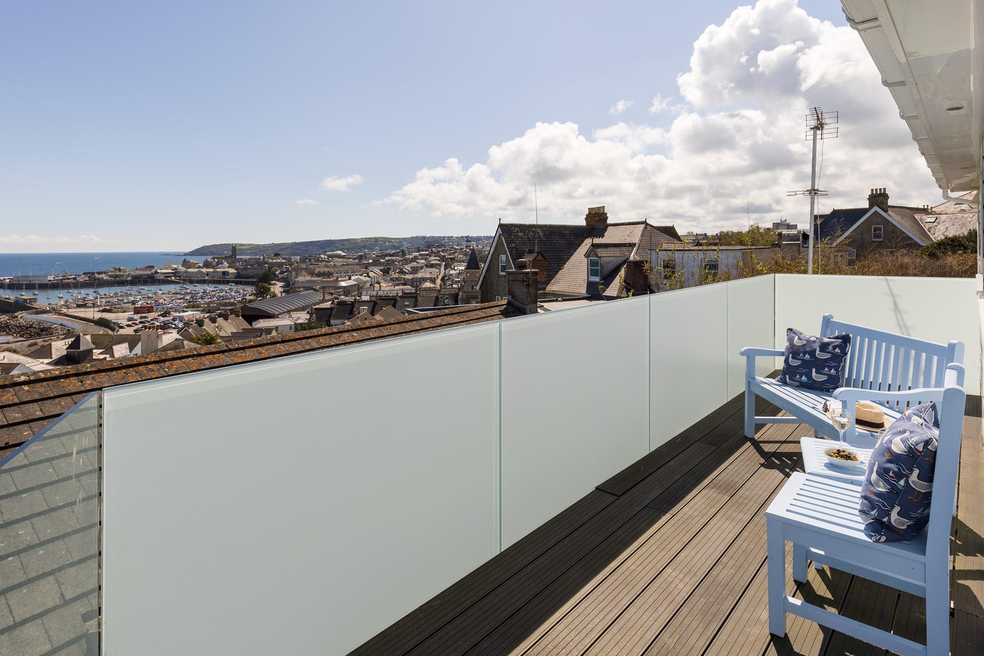 Soak up the sunshine on the balcony.