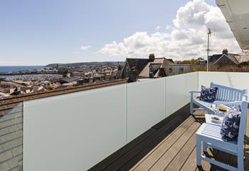 Soak up the sunshine on the balcony.