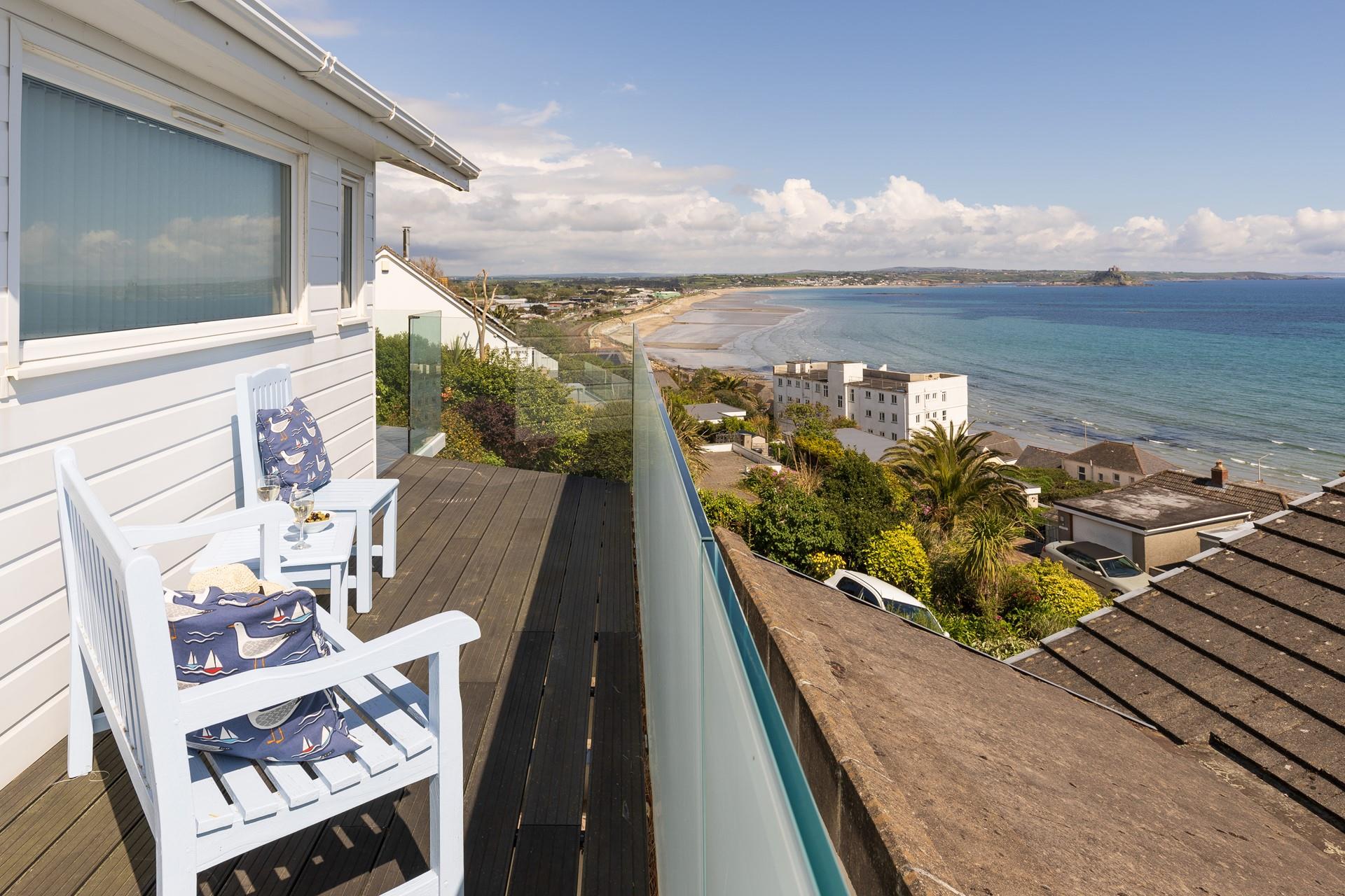 Enjoy some fresh sea air whilst taking in the extraordinary views over the balcony. 