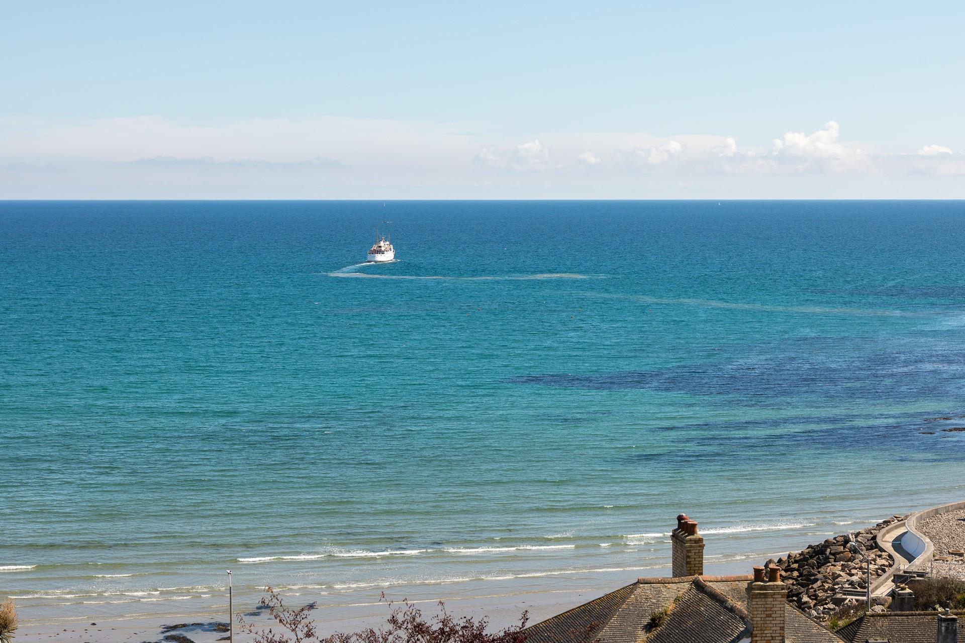 Enjoy front-row seats as you watch the Scillonian Ferry arrive and depart each day.