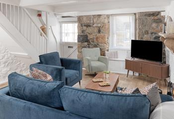 Beautiful stonework and a cosy fireplace create a truly unforgettable escape.