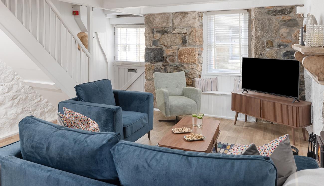 Beautiful stonework and a cosy fireplace create a truly unforgettable escape.