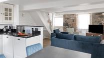 Open plan living and dining makes the most of the space.