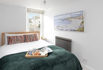 Bedroom 2 has a comfortable double bed.