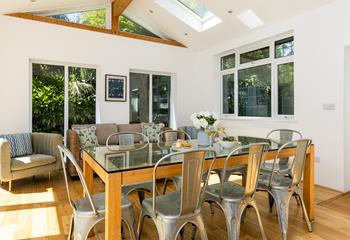 There's plenty of space for all the family to relax and dine together.