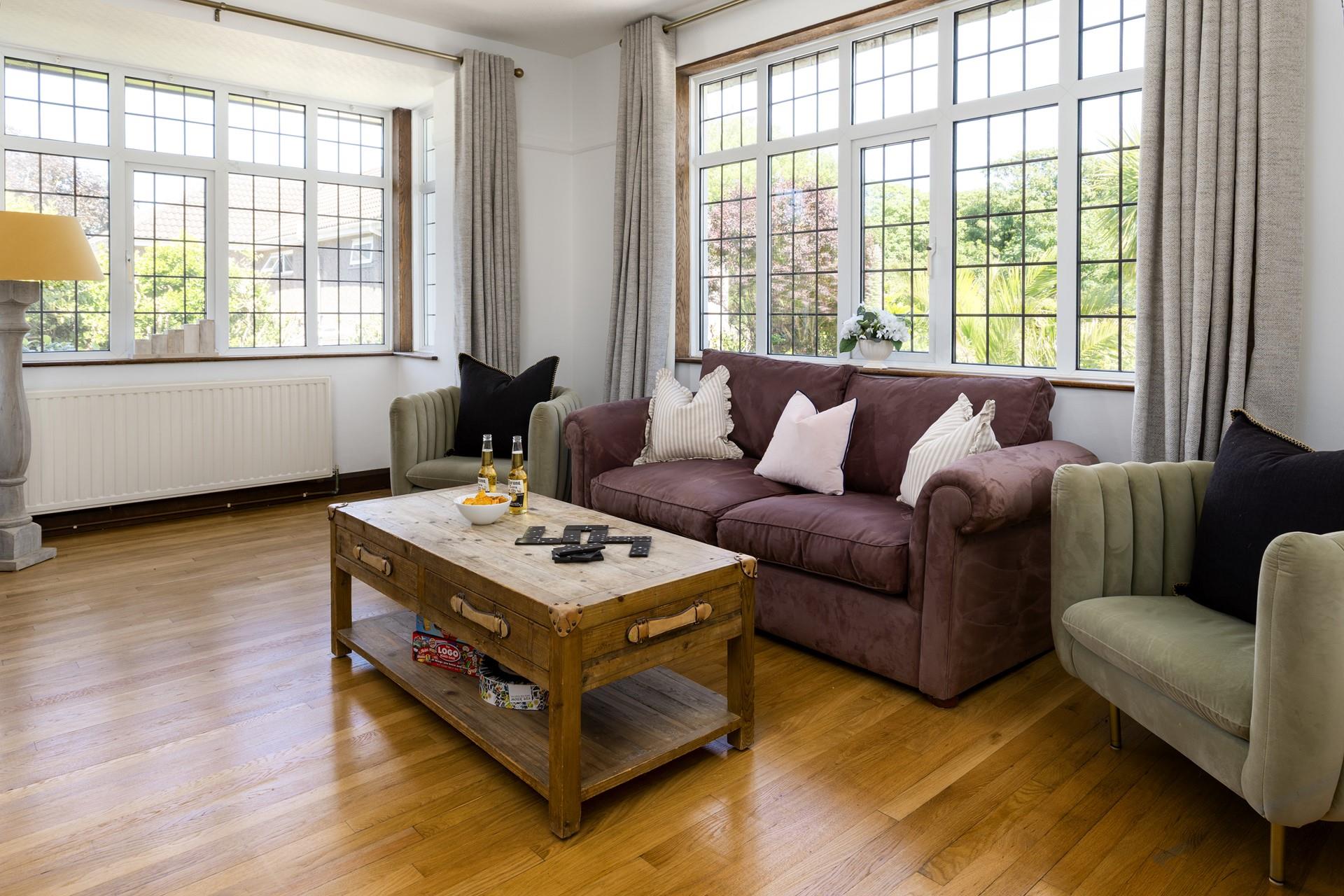 Soft, muted tones create a calming sanctuary, where everyone can unwind.