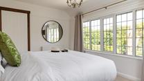 Wake up to views of the garden.