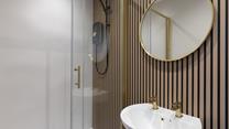 Start the day with a refreshing shower in the contemporary en suite.