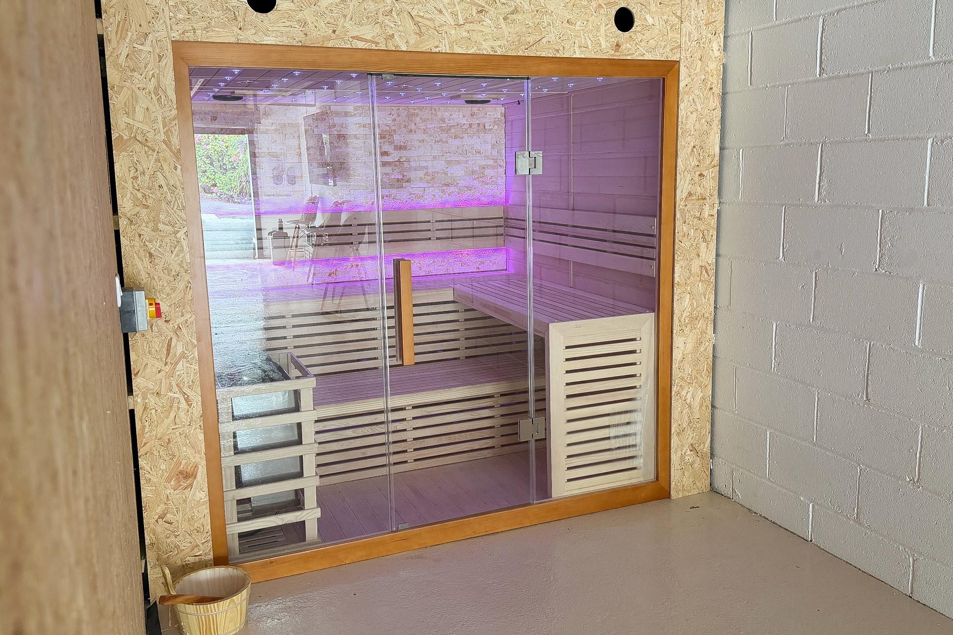 Step into the sauna for an invigorating boost!
