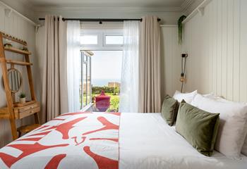 Bedroom 1 is on the ground floor and features modern and stylish furnishings.