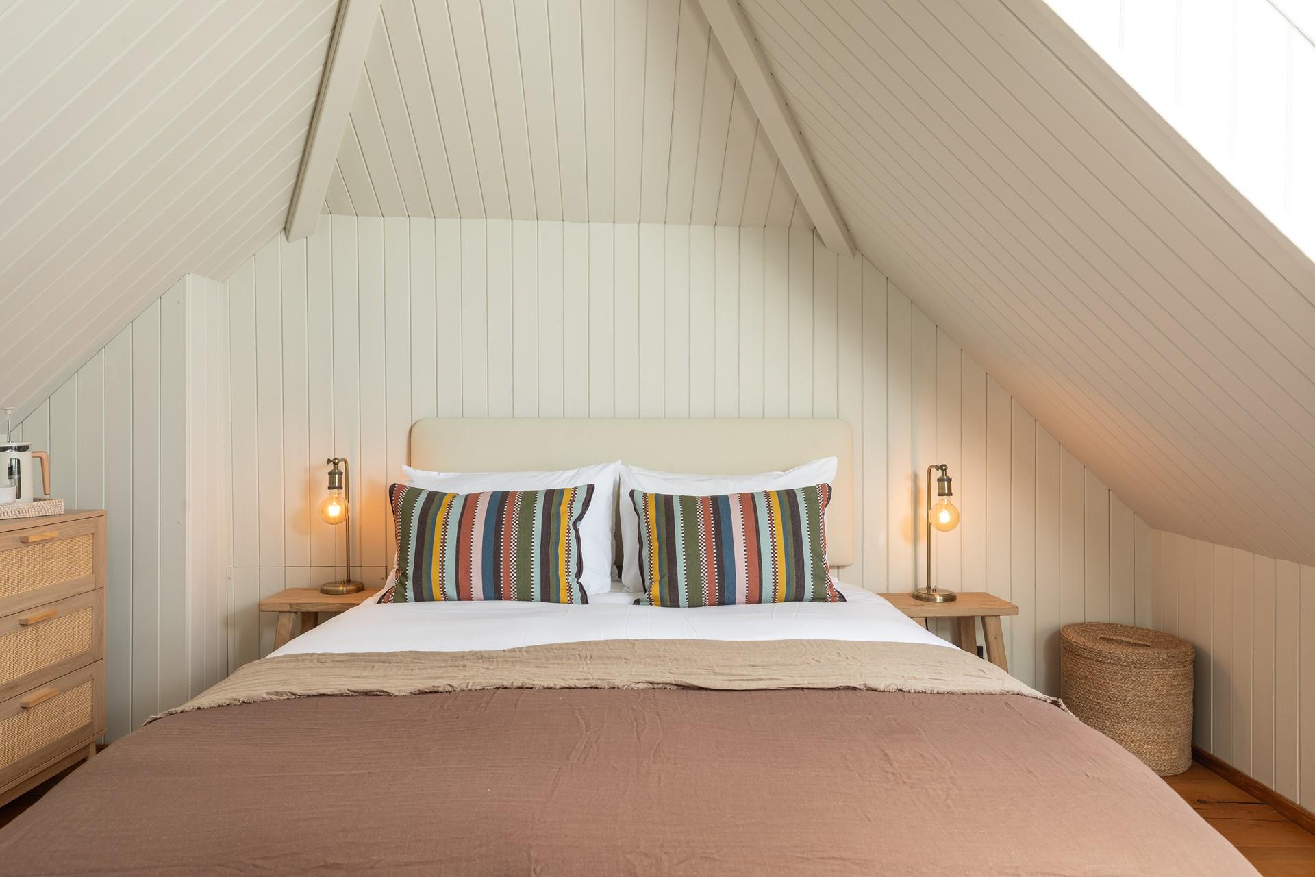 Sophisticated and modern furnishings are a dream in bedroom 2.