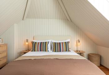 Sophisticated and modern furnishings are a dream in bedroom 2.