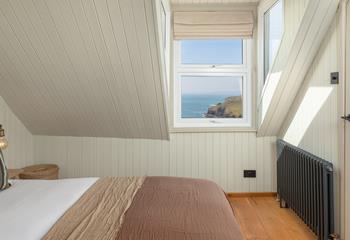 Wake up to beautiful views from the bedroom.