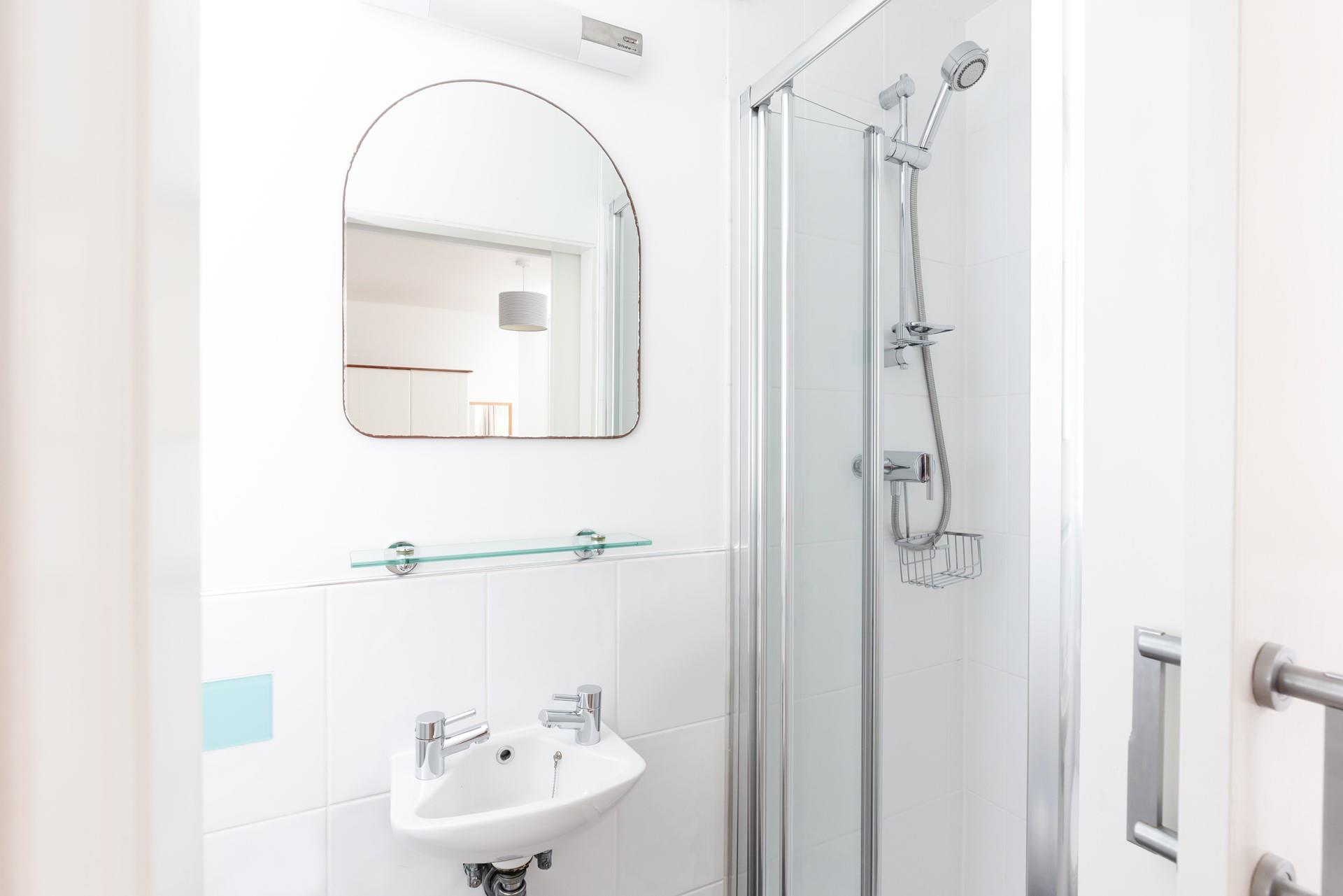 Step into the shower and refresh after a day at the beach.