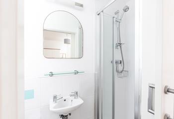 Step into the shower and refresh after a day at the beach.