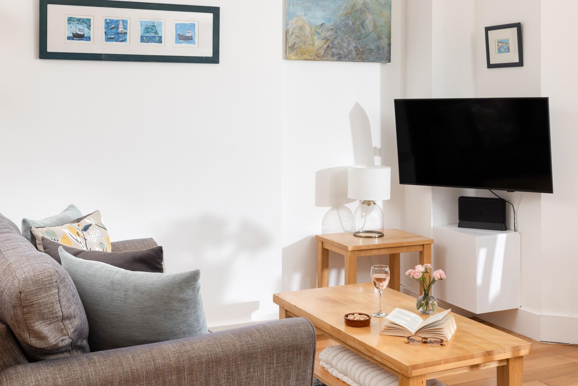 After a day at the beach, wash off the sand and settle down with your favourite film on the smart TV. 