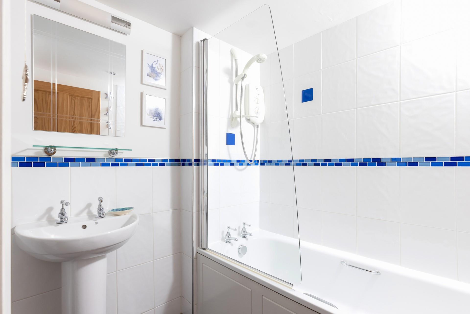 Enjoy a long soak before heading out for dinner.