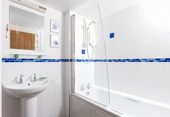 Enjoy a long soak before heading out for dinner.