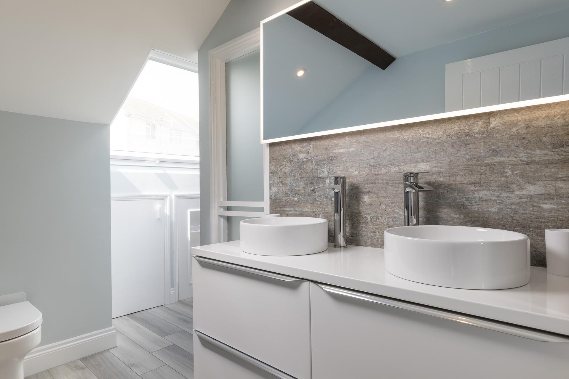 The bathroom is the perfect place to get ready for the day.