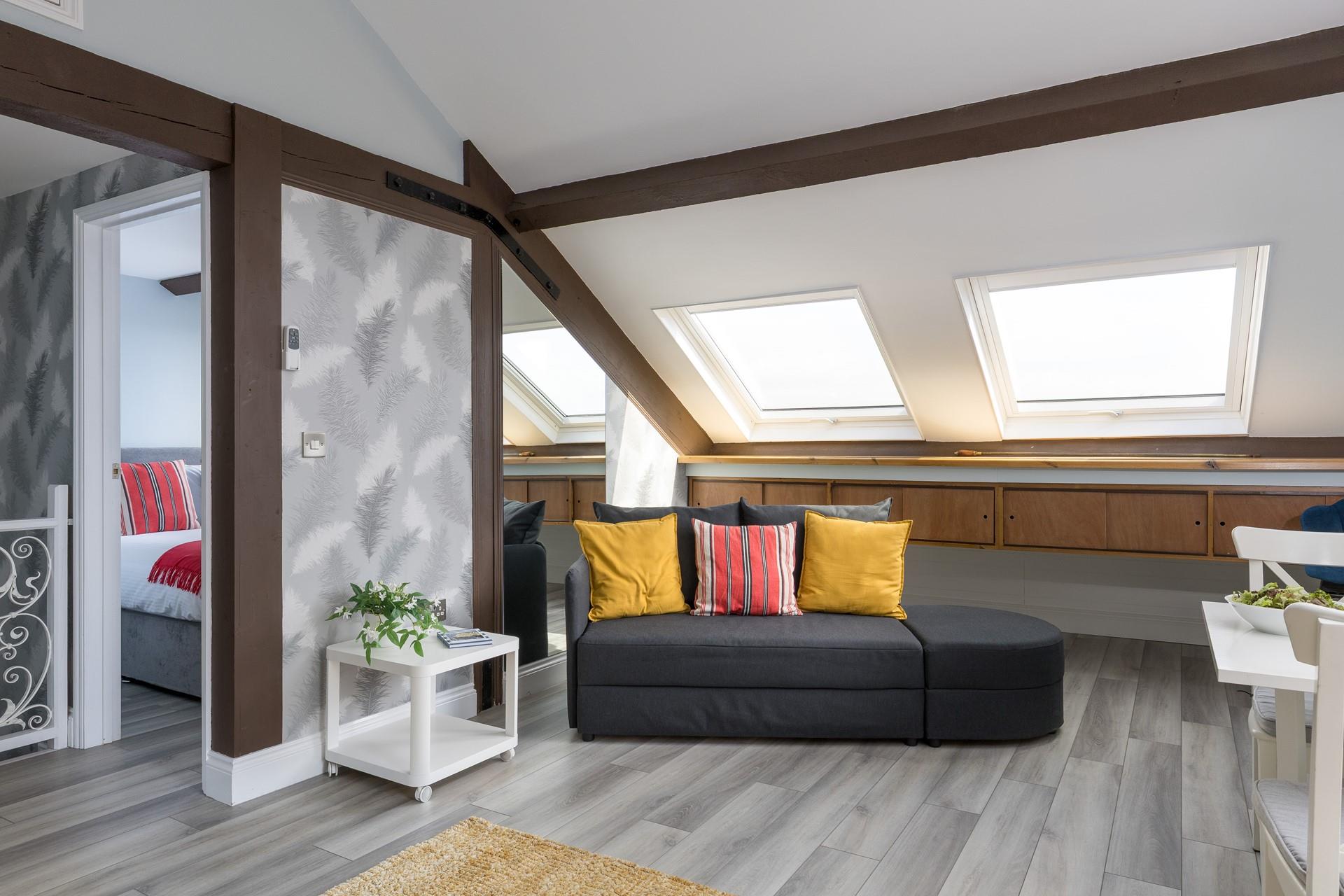 Sink into the sofa and unwind after a day of exploring the town.