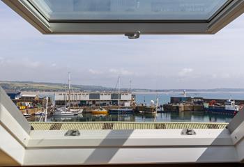 Watch the tide ebb and flow from the window.
