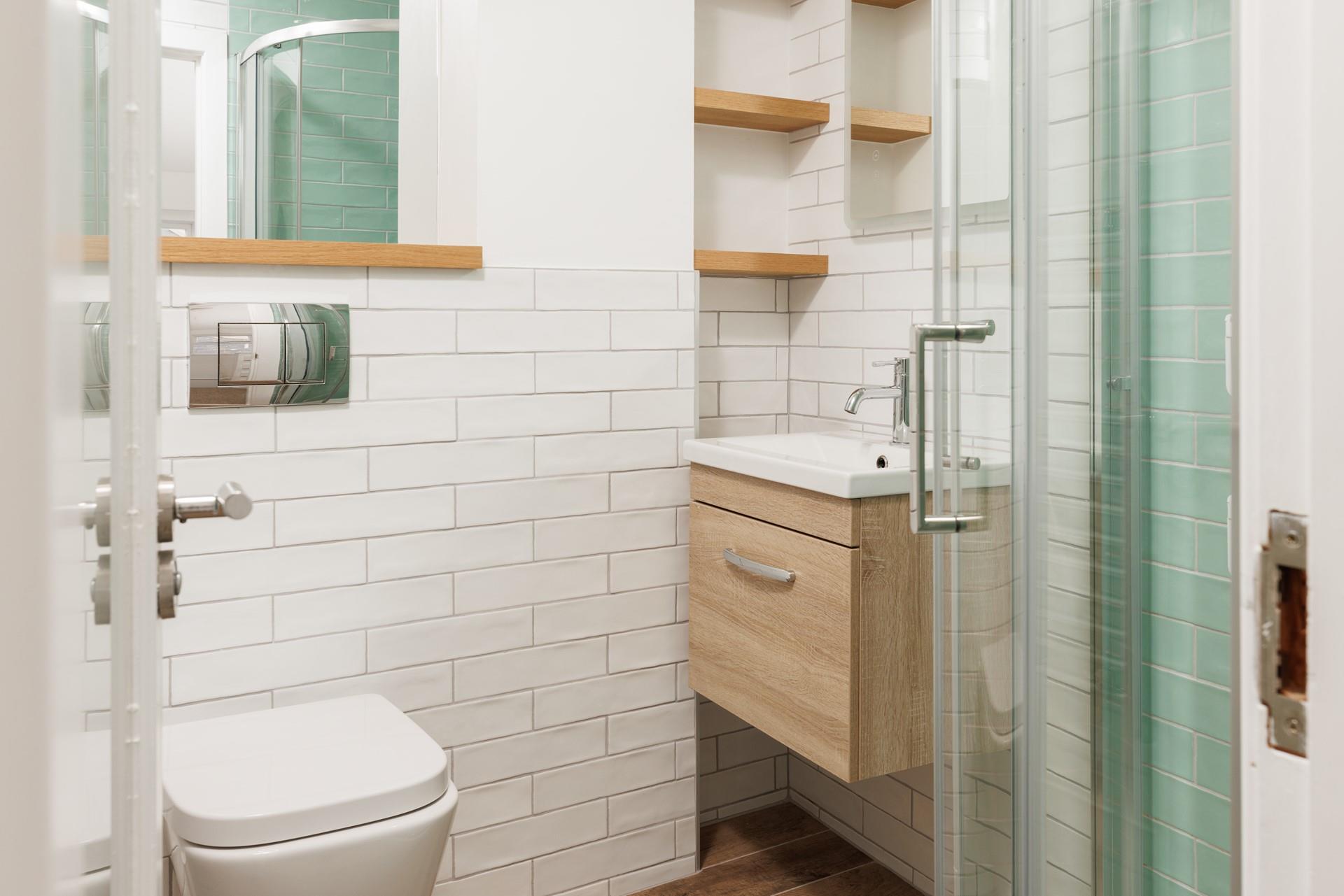 Start your day right with a hot shower and get ready for the day.