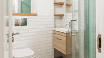 Start your day right with a hot shower and get ready for the day.