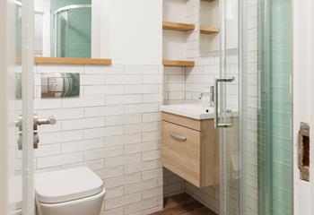 Start your day right with a hot shower and get ready for the day.