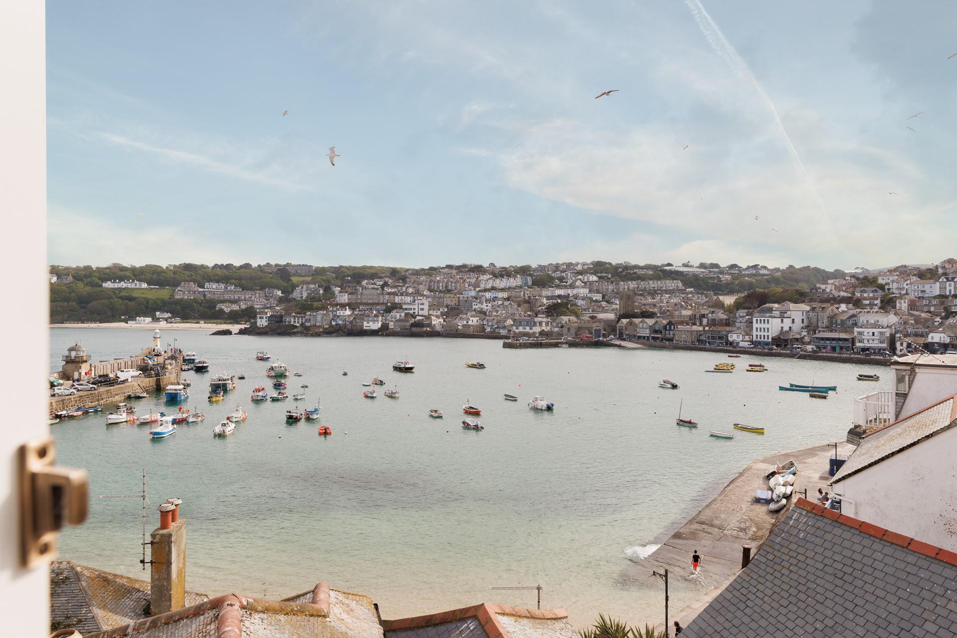 Gaze out over the stunning harbour. 